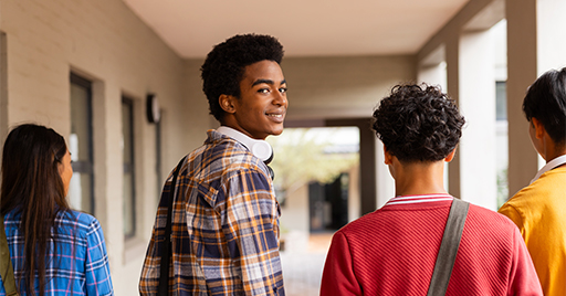 Adolescents au lycée